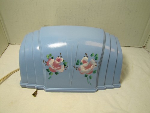 Vintage blue floral art - art, deco